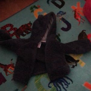 Baby fluffy bear jacket